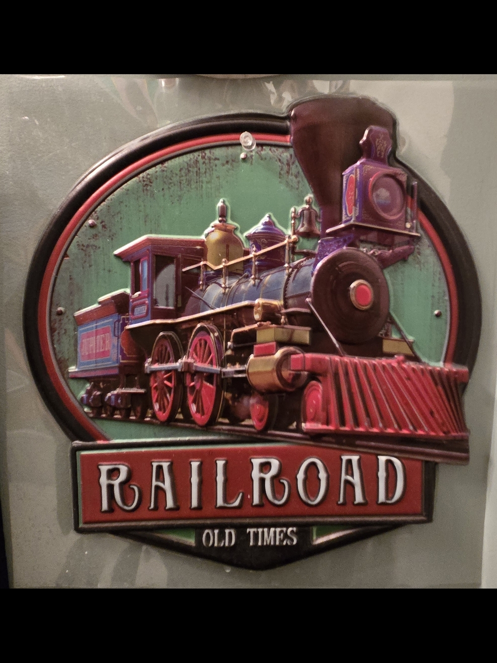Railroad Old Times Wall Decor 3D Plastic
